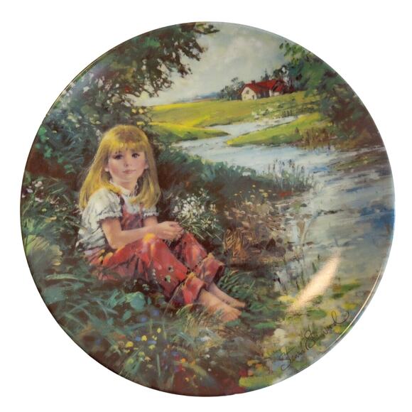 A Quiet Moment by Stewart Sherwood Plate Dominion China w/ COA & Box 12663A - Picture 1 of 11